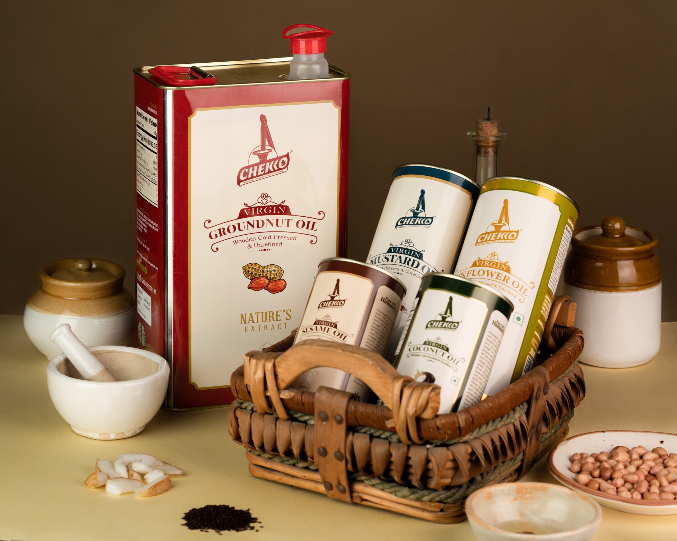 wooden Cold Pressed & Unrefined Oils